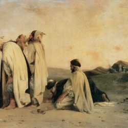 Arab men praying